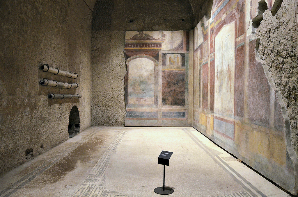 The tablinum of the House of Livia, also known as the “Room of Polyphemus”. The tablinum of the House of Livia, also known as the “Room of Polyphemus”.