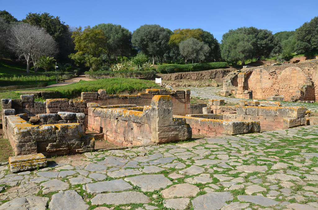 The foundations of the triumphal arch.